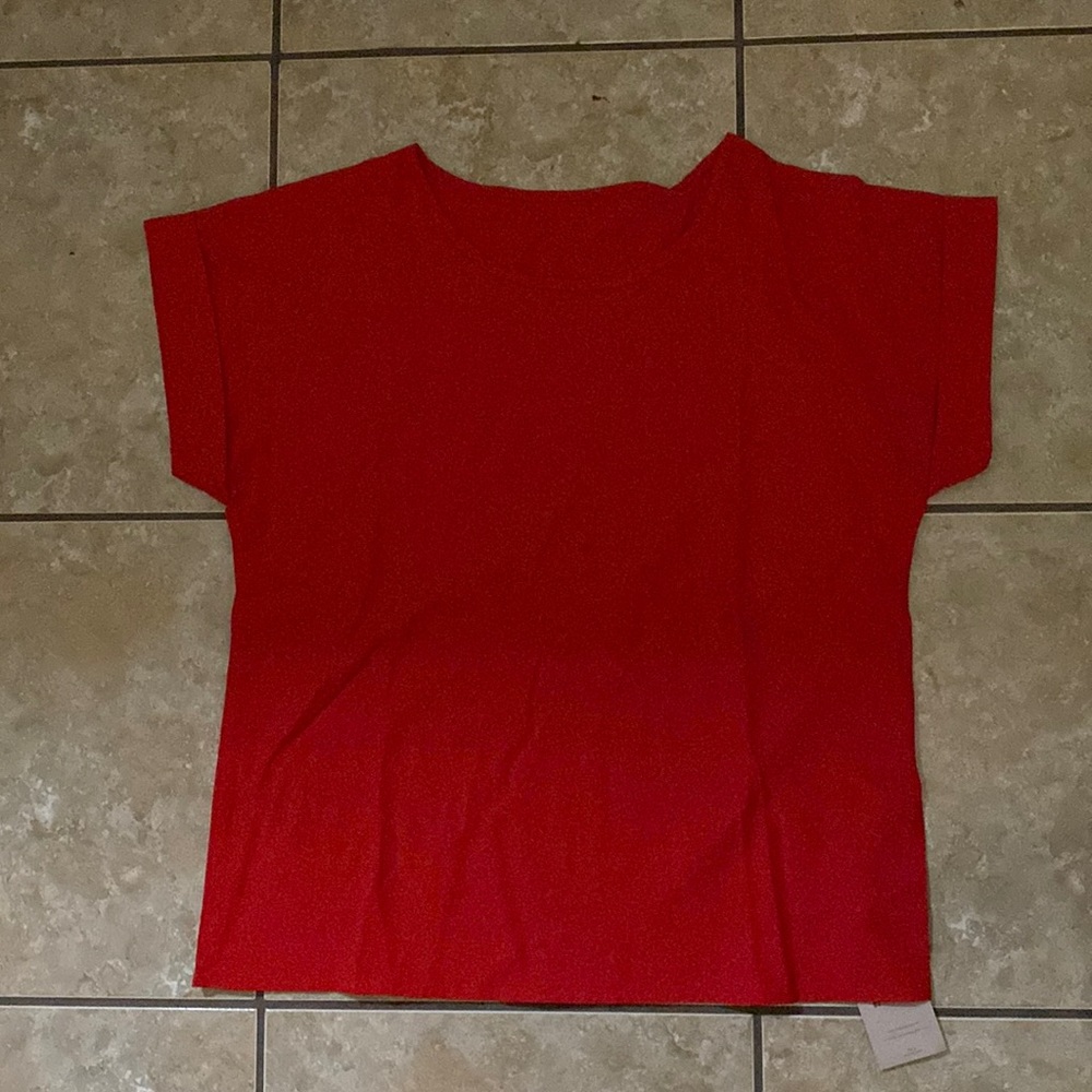 Red blouse